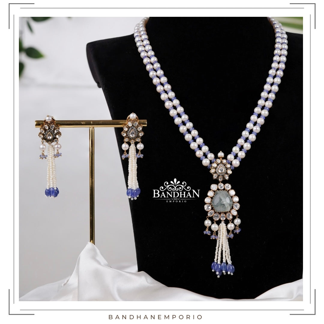 Pure 92.5 Silver Victorian Necklace set